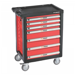 FIXMAN 7 Drawer Ind. Roller Cabinet On Castors With 130pc Of Stock FIXMAN 7 Drawer Ind. Roller Cabinet On Castors With 130pc Of Stock