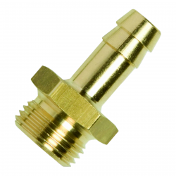 GAV Brass Hose Tail 1-4 Mx 9mm GAV Brass Hose Tail 1-4 Mx 9mm