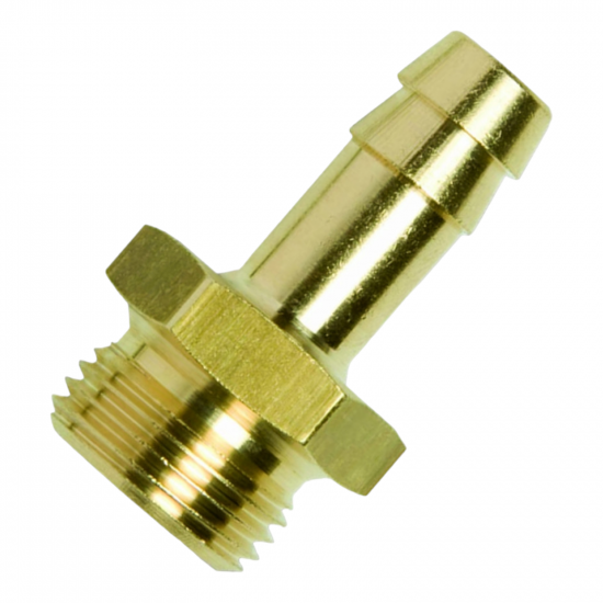 BRASS HOSE TAIL 3-8M X 6MM