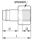 Magnum series coupler MALE