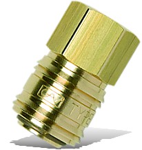 QUICK COUPLER BRASS 1/4"F