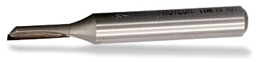 STRAIGHT BIT SINGLE FLUTE 1/8" X 1/2" CUT 1/4" SHANK