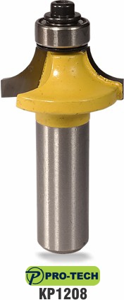 Corner round or round-over router bit sample