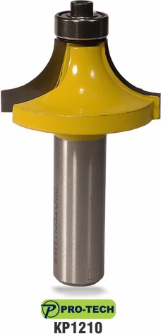 Corner round or round-over router bit sample