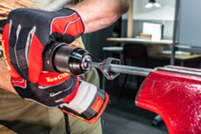 Chamfer threaded bar